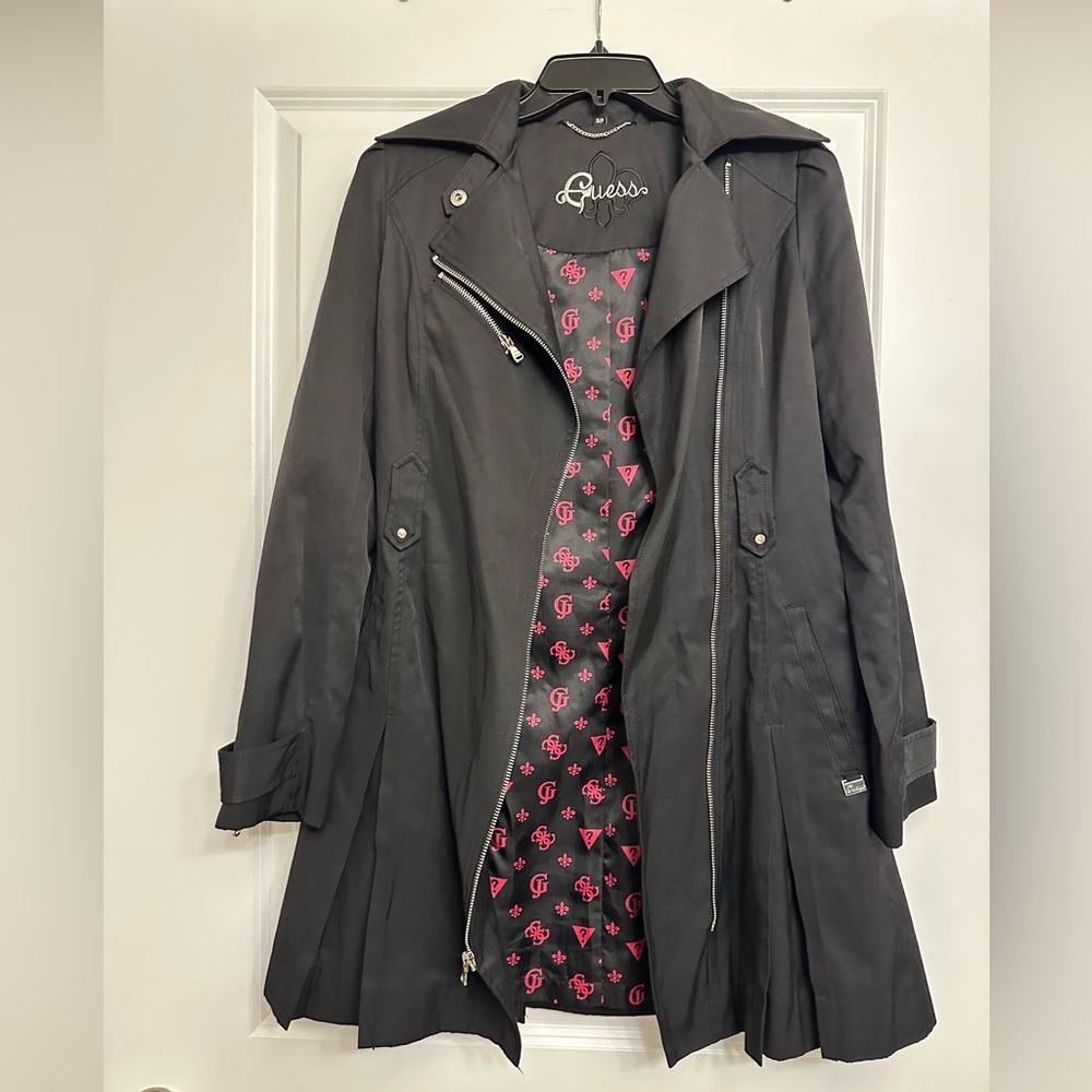 Guess Women's Black Trench Coat